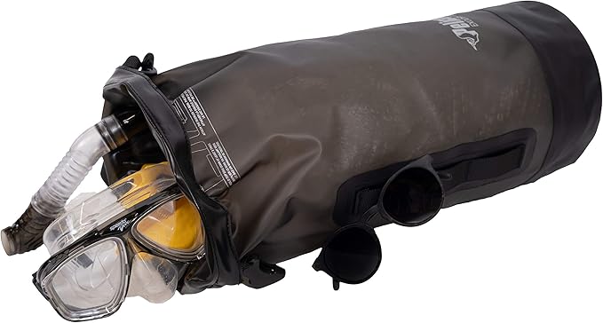 Pelican Waterproof Dry Bag - Exodry - Thick &amp Lightweight - Roll Top Dry Compression Sack Keeps Gear Dry for Kayaking Boating Beach Rafting Hiking Camping and Fishing
