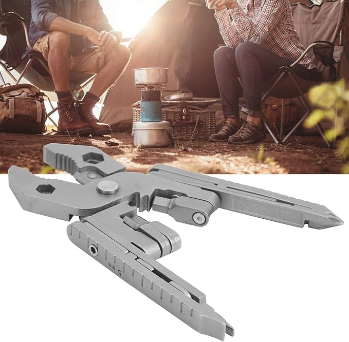25 in 1 Multi Functional Pliers Kit Stainless Steel Multitool with Knife and Wrench Ideal for Camping and Outdoor Activities