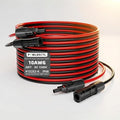 Solar Panel Extension Cable 10 AWG 20Ft 6mm² Wire Gauge Certified PV Cable100% Tinned Copper with Male and Female Waterproof mc4 Connectorsfor RV Home Boat Photovoltaic Systems