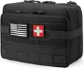 Jueachy Tactical Molle Pouch Large Admin Bag Utility Tool Pouches Molle Attachment EDC Pouches Expandable Molle Accessories Organizer Medical Pocket U.S.A Patch Included