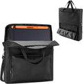 Solar Panel Storage Bag Compatible with Jackery Solar Panel 100 WattPadded Solar Panels BagSolar Panels Carrying Case with 2 Pockets (22 x 4.72 x 25.6inBlack)