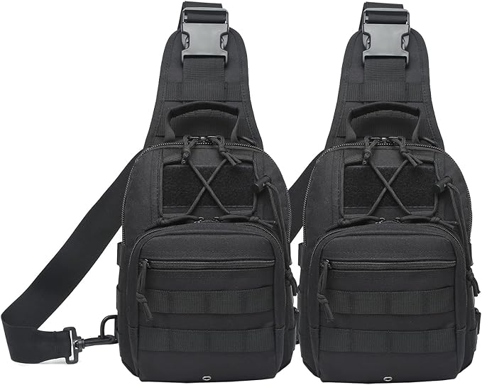 ATBP Small Tactical Sling Backpack Bag for Men Military Shoulder Bag Pack EDC Crossbody Bag for Hiking 7 Liters