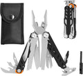 HANSHI Multitool Pliers 22-in-1 YG10 Tungsten Steel Multi Tool with ScissorsReplaceable Wire Cutters Flint Window Breaker Back ClipIdeal for Camping Survival and Gift(Black)