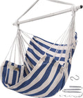 ADVOKAIR Hammock Chair Swing Heavy-Duty Hanging Rope Swing Seat Supports 500 Lbs Ideal for Outdoor Patio Backyard Porch Deck &amp Indoor Bedroom Use