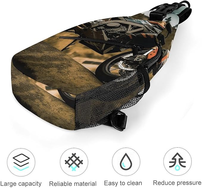 Sport Motorcycle Sling Bag Chest Shoulder Backpack Crossbody Bags Travel Chest Pack Anti Theft Fanny Pack Men Women