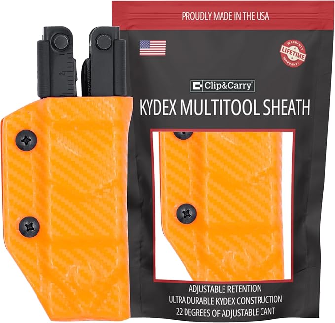 Clip &amp Carry Kydex Multitool Sheath for Gerber MP600 ~Fits bluntnose &amp needlenose Models~ Made in USA (Multi-Tool not Included) Multi Tool Holder Holster
