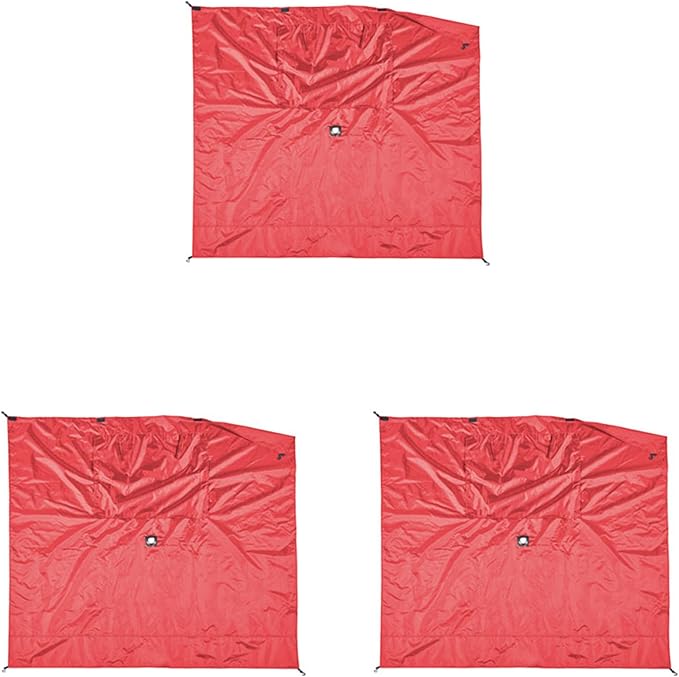 CLAM Quick-Set Wind &amp Sun Panels – 3-Pack Red Accessory for Escape Sport Pop-Up Screen Shelter – Durable Sidewall Attachments for Weather Protection &amp Privacy – with Carry Bag – Tent Not Inclu