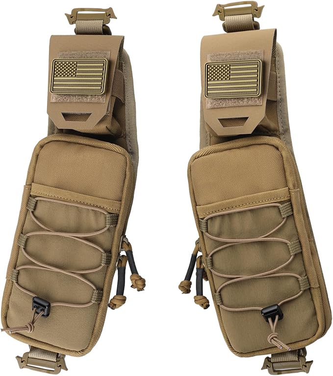 WYNEX Molle Backpack Accessories Pouch of Curve Design Version Tactical Backpack Strap Pouch Hiking Backpack Attachment Pack