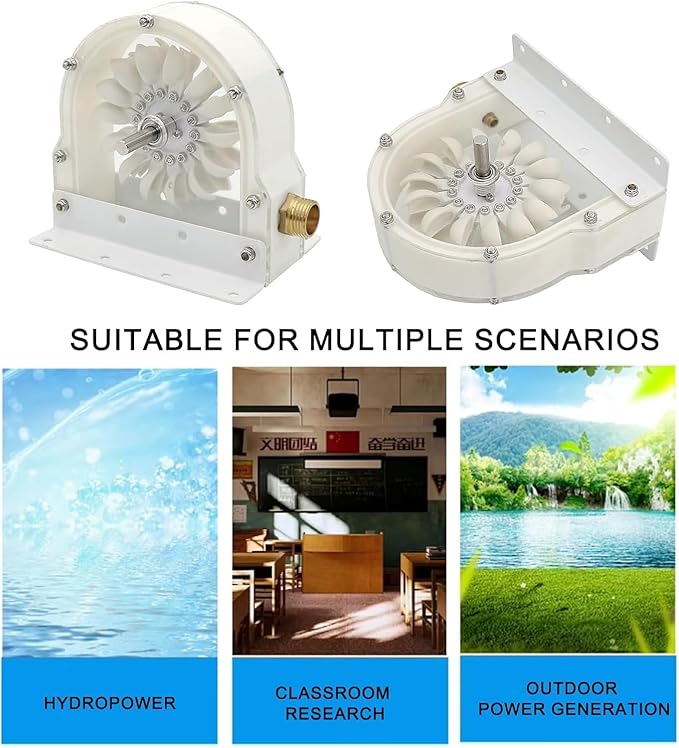 High Efficiency Pelton Turbine Impact Hydraulic Runner Bucket Wheel Multi-Purpose Diy Hydraulic Generator Multifunction High Efficiency Pelton Water Turbine Impact Water Wheel Bucket Wheel