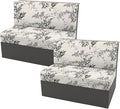 KRFOONN RV Dinette Cushion Covers Stretch Camper Cushions Covers Replacement Couch Cushion Slipcovers Washable Loveseat Slipcovers for Travel Trailer Couch (2 Backrest Cover &amp 2 Bench Cover 20)