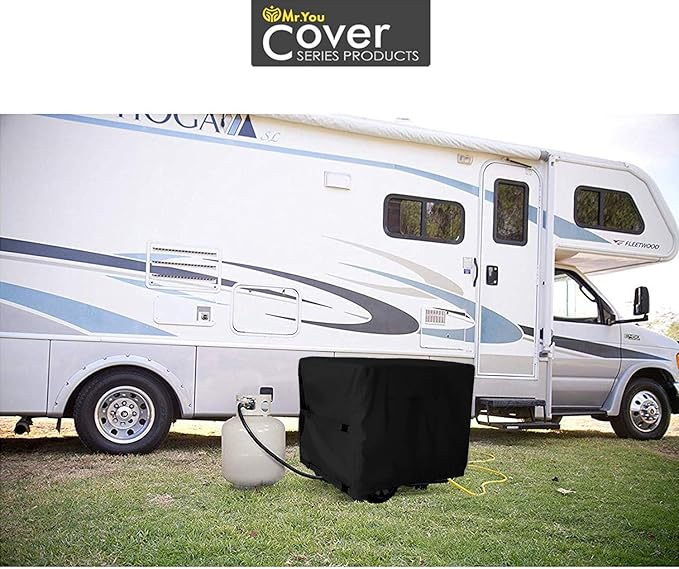 Mr.You Waterproof Universal Generator Cover32inch 600D Oxford Cloth Generator Cover for Universal Portable Generators 5000-10000 Watt 32''L x 24''W x24H