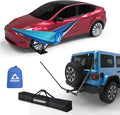 Tire Mount Hammock Stand - Fits Vehicle Tire &amp 2in Hitch Receiver - Includes Parachute Nylon Hammock &amp Storage Bag - for Camping Outdoor Travel (350lbs Weight Capacity) - 2025 New
