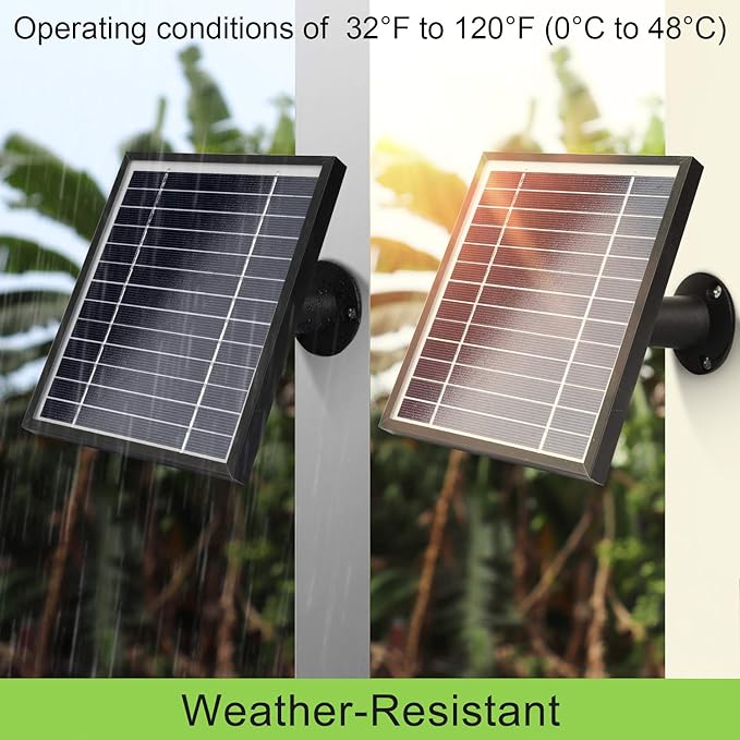 3 Pack Solar Panel Charger Compatible with Arlo Pro 5S 2K/Pro 4/3/Ultra 2/Ultra/Go 2with 11.5ft Waterproof Magnetic Charging Cable360° Adjustable Mount(NOT for Arlo Essential)-Black
