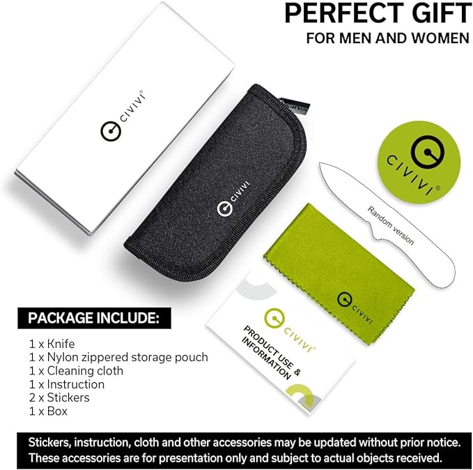 CIVIVI Brazen Folding Pocket Knife3.5-Inch Tanto D2 Plain BladeG-10 Outdoor Camping Hiking Knife with Thumb Studs and Flipper OpenerUnique Tool Gift for EDC Men Women C2023E