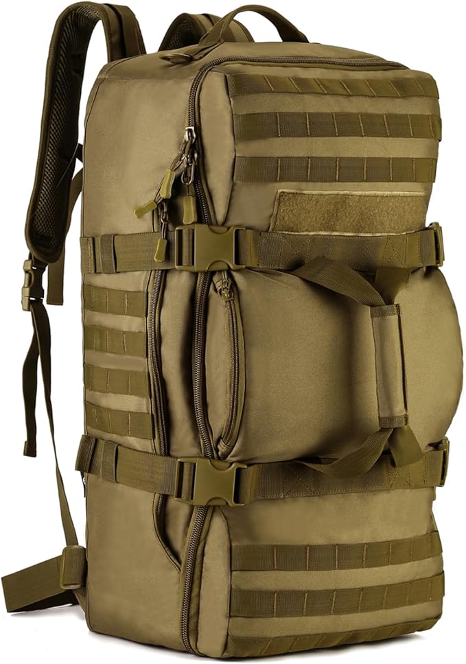 HUNTVP 60L Tactical Backpack Tactical Duffel Bag Military Travel Bag Outdoor Assault Pack Rucksack Bag | Gear Sport Outdoor Bag For Hunting Camping Trekking