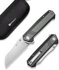 SENCUT Draxor Folding Pocket Knife for EDC Camping Knife with 3.7'' 9Cr18MoV Blade &amp G10 Handle Gift for Men Women (Gray)