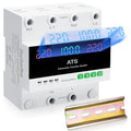 100A 220V Automatic Transfer Switch 2P Dual Power Select Interruptor Electrical Changeover Switch with LED Display Mini ATS Din Rail Mount 50/60Hz CE Certified for Home Backup Power
