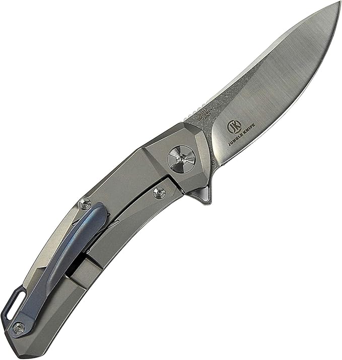 DEFCON Jungle Knife Series D2 Blade Titanium EDC Folding Pocket Tactical Knife
