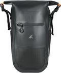 Breakwater Supply™ Meanhigh Dry Bag Waterproof Rolltop Backpack 25L Medium/Large for Water Sports Moto Hiking Camping with Lightweight Fast-Drying Padding (Black)