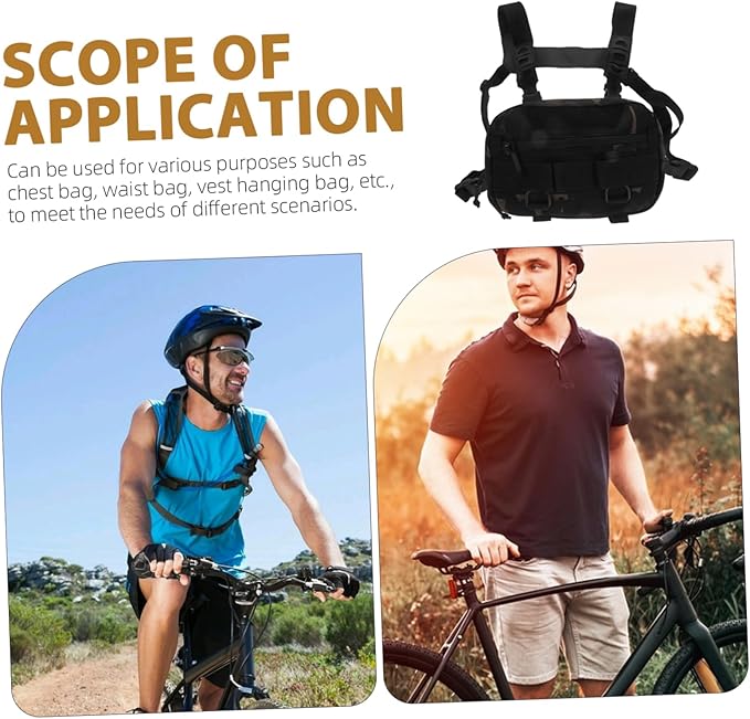 Versatile Chest Pack for Men Outdoor Pouch Camouflage Design for Hiking Running and Cycling Durable Construction for Use