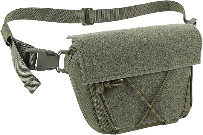 Drop Pouch Oxford Cloth Sub Abdominal Carrying Kit Bag Utility Tool Pouch Fanny Pack for Chest Rig Vest with Secure Storage and Adjustable Straps for Tactical Outdoor