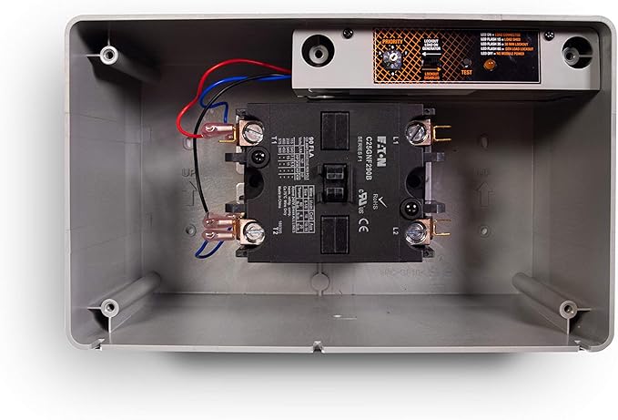 Generac 7006 100 Amp Load Manager - Efficient Load Prioritization and Wire-Free Technology for Reliable Power Management - Lock-Feature and LED Status Display for Convenient Operation - Gray