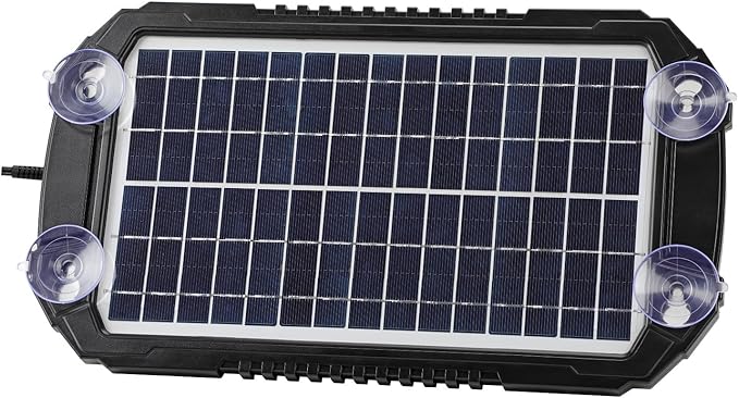 Sunway Solar Car Battery Trickle Charger &amp Maintainer 8W 12V Waterproof Solar Panel Power Charging Kit for Car Automotive RV Marine Boat Motorcycle Truck Trailer Tractor Powersports Snowmobile