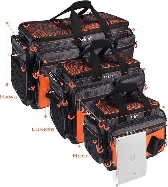 KastKing Fishing Gear &amp Tackle Bags - Saltwater Resistant Fishing Bags - Fishing Tackle Storage Bags