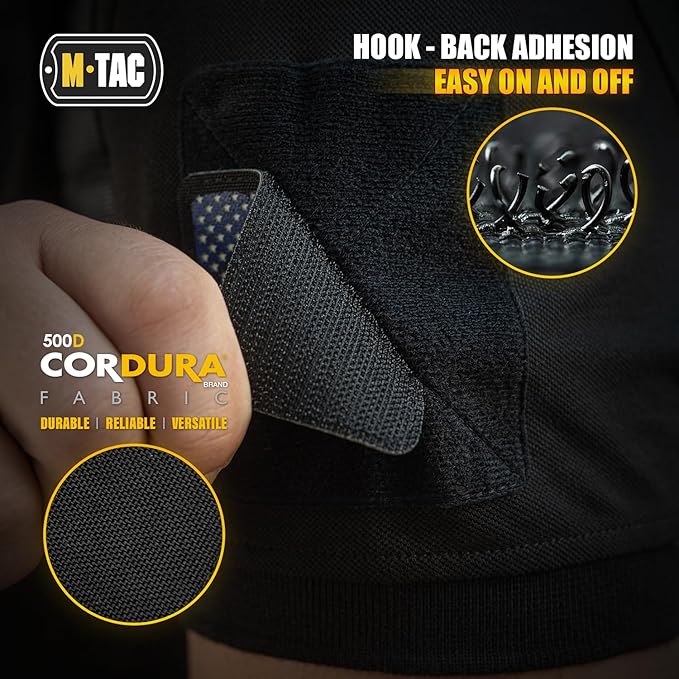 EDC Essentials Bundle: Small Companion Waist Pack USA Flag Patch Glow-in-the-Dark Cat Eyes