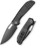 TRIVISA Gecko Folding Pocket Knife 3.4 14C28N Steel Blade Micarta Handle EDC Knife with Pocket Clip for Men Women Camping Survival HikingGecko-BM
