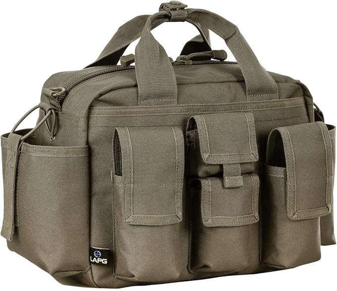 LAPG Tactical Bail Out Gear Survival Bug Out Hunting &amp Hiking Range Bag with Shoulder Strap &amp Carry Handle