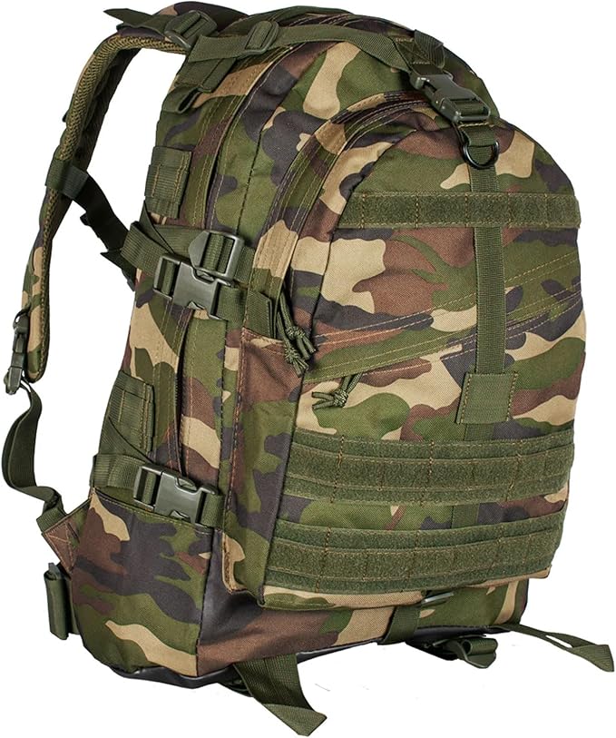 FOX OUTDOOR PRODUCTS Large Transport Pack | 37L Tactical Backpack with Compression Straps Hydration Pocket &amp Modular Webbing