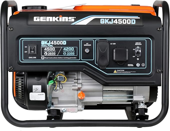 4500 Watt Dual Fuel Generator Propane &amp Gas