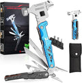 18 in 1 MultitoolBlueProfessional Stainless Steel Multitool Pliers with Replaceable Alloy Steel Blades Wire CuttersBottle OpenerApply to SurvivalCamping &amp Huntingfor Father's Day gift