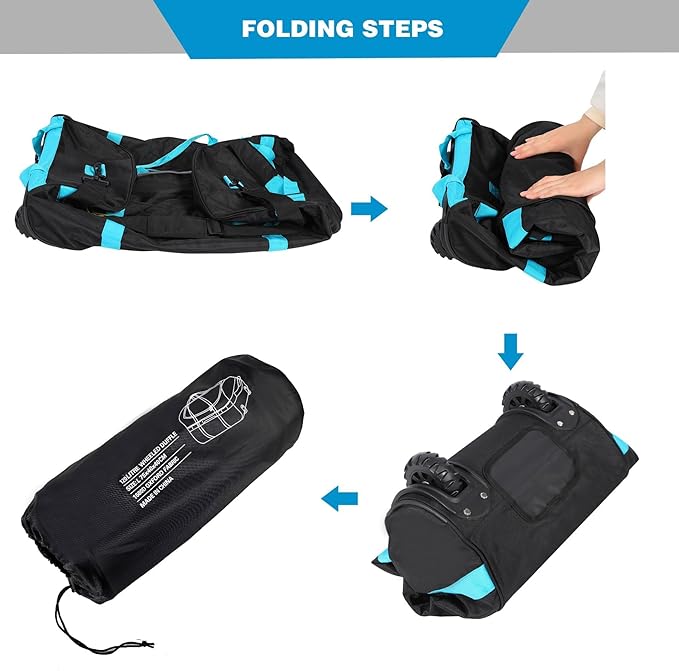 REDCAMP 85L/120L/140L Foldable Duffle Bag with Wheels Large Travel Duffel Bag
