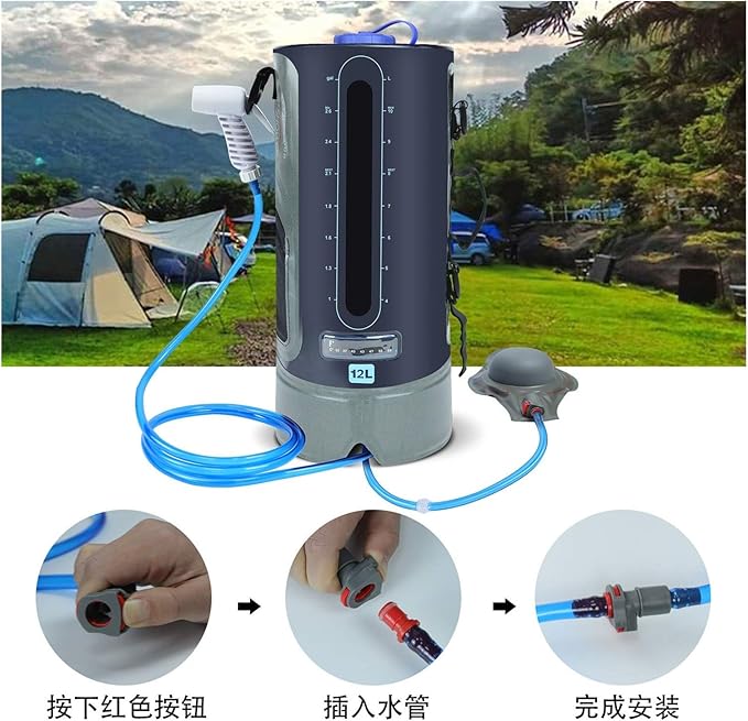 Portable Shower Bag in Summer Outdoor Bathing Rushing Wild Camp Water Bag Outdoor Bath Bag