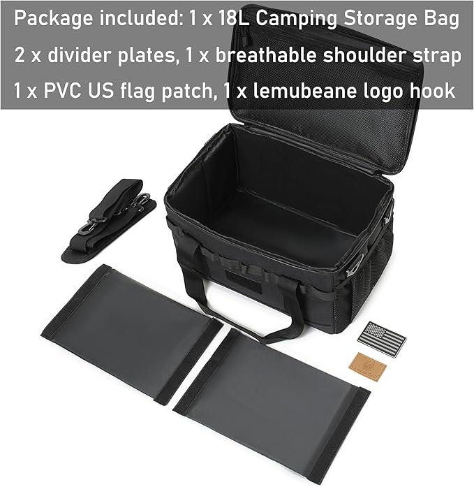 Tactical Sling Backpack and 18L Tactical Camping Storage Bag