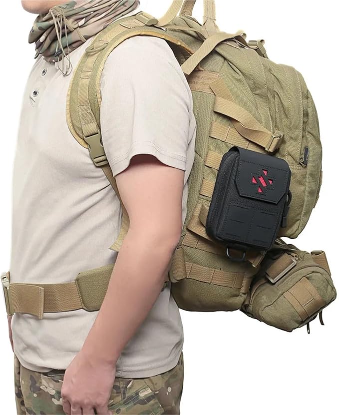 Tactical First Aid Kit Medical Bag for Hiking Travel Home Emergency Waist Holder Case Portable Survival Tools Molle Pouch