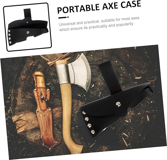 Toddmomy 3pcs Portable Axe Cover Professional Protective Sleeve for Hatchet Case Enclosure for Camping Enthusiasts Safety and