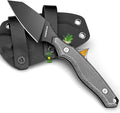 Small Fixed Blade Knife X-YZ Full Tang Outdoor Knife with Micarta Handle &amp Horizontal Carry Sheath Compact EDC Knives for Camping Hiking &amp Gifts for Men