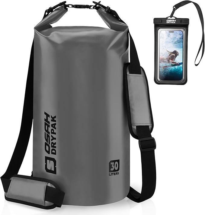 Waterproof Dry Bag 5L/10L/20L/30L/40L Roll Top Lightweight Storage Backpack with Phone Case for Women &amp Men Floating Waterproof Sack for Travel Swimming Kayaking Paddle Board Camping &amp B