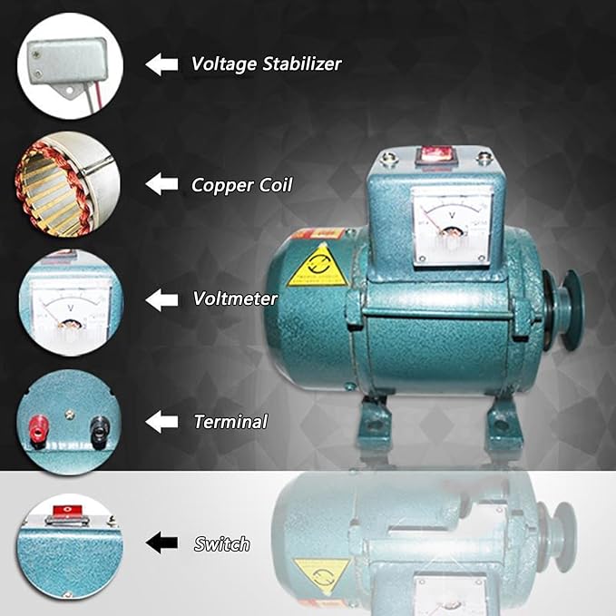 3.5kw/5kw/7kw Permanent-Magnet Generator 220V Pure Copper Wire With Voltage Regulator Brushless Generator Belt-Driven 3000W / 5000W / 7000W Low Maintenance For Lighting/Home Use(5000W)