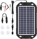 Sunway Solar Car Battery Trickle Charger &amp Maintainer 8W 12V Waterproof Solar Panel Power Charging Kit for Car Automotive RV Marine Boat Motorcycle Truck Trailer Tractor Powersports Snowmobile