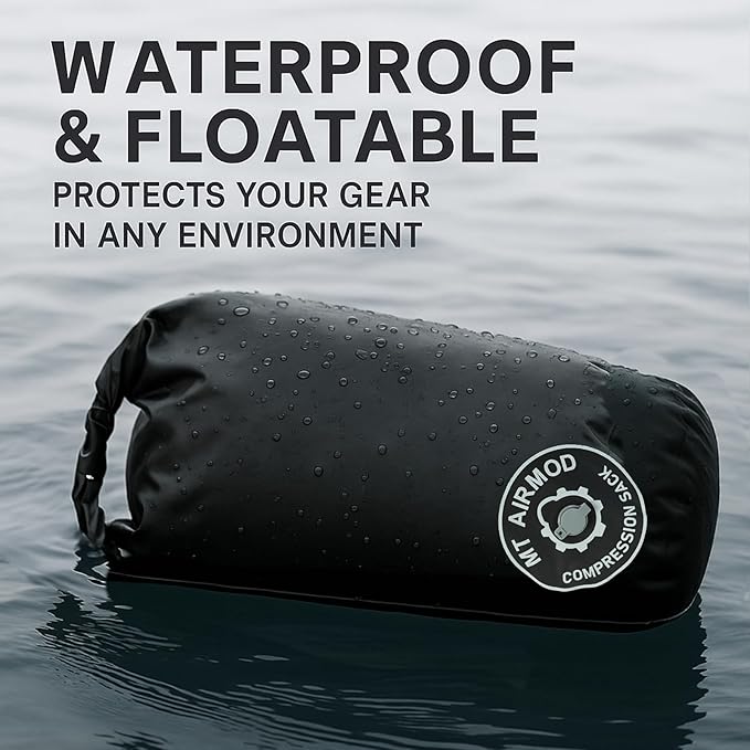 MT 70D eVac Compression Sack 38L – Ultralight Waterproof Dry Bag with Air Valve | Roll Top Floating Stuff Sack for Camping Hiking Boating &amp Travel
