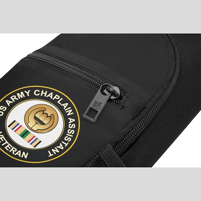 US Army Chaplain Assistant Gulf War Veteran Chest Pack Leisure Shoulder Crossbody Chest Bag