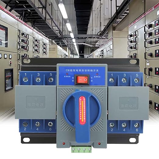 Transfer Switch 1pcs Mini 63A 3P Power Automatic Transfer Switch Generator Changeover Switch
