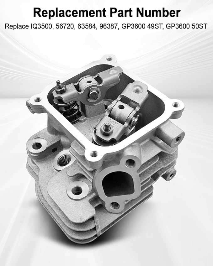 Cylinder Head Assembly Fit for Predator 3500 Watt &amp Generac 3500/4500 Watt Some Models Fit for 212cc Engine Inverter Generator Replace IQ3500 56720 63584 96387 GP3600 49ST 50ST