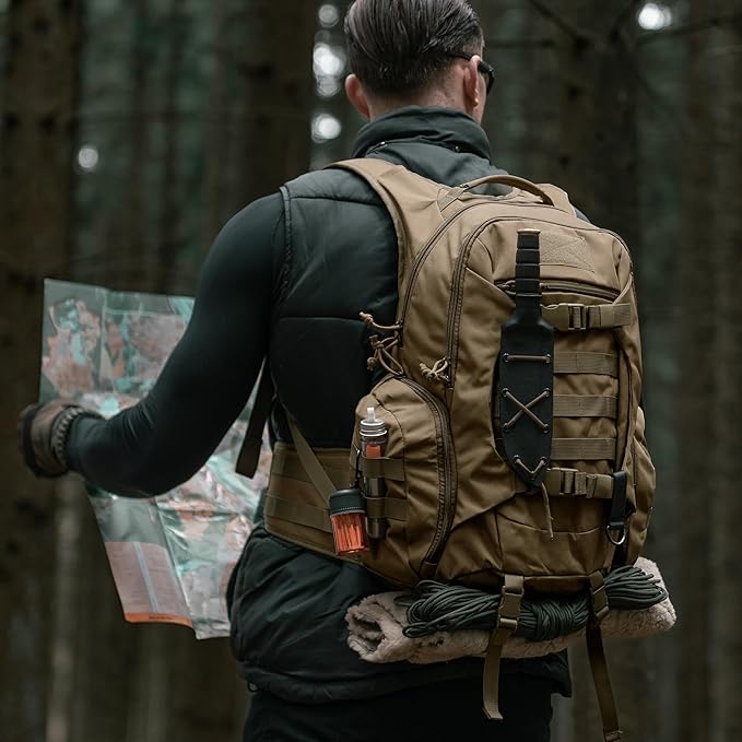 Mardingtop Tactical Molle Backpack for Men- 18L/28L EDC Hiking &amp Motorcycle Backpack