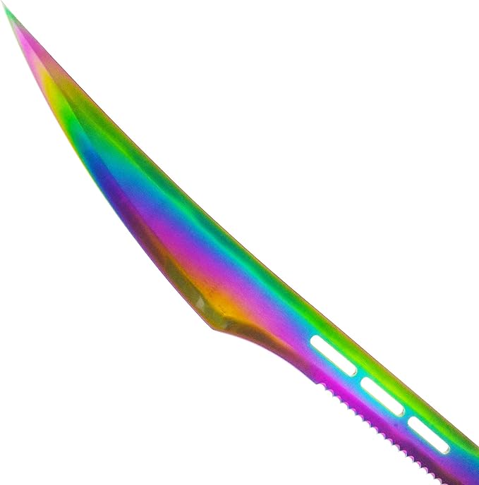 Fantasy Fixed Blade Machete with Nylon Carrier. for Camping Collections Outdoor Sports Gifts