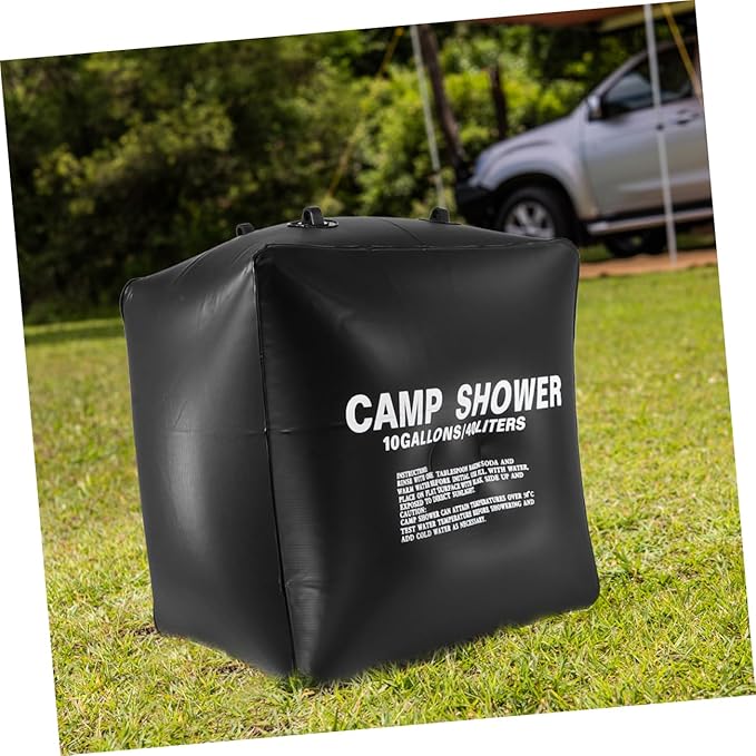 Solar Heating Bag Camping Shower Bag Portable Solar Shower Mesh Pouch for Glamping